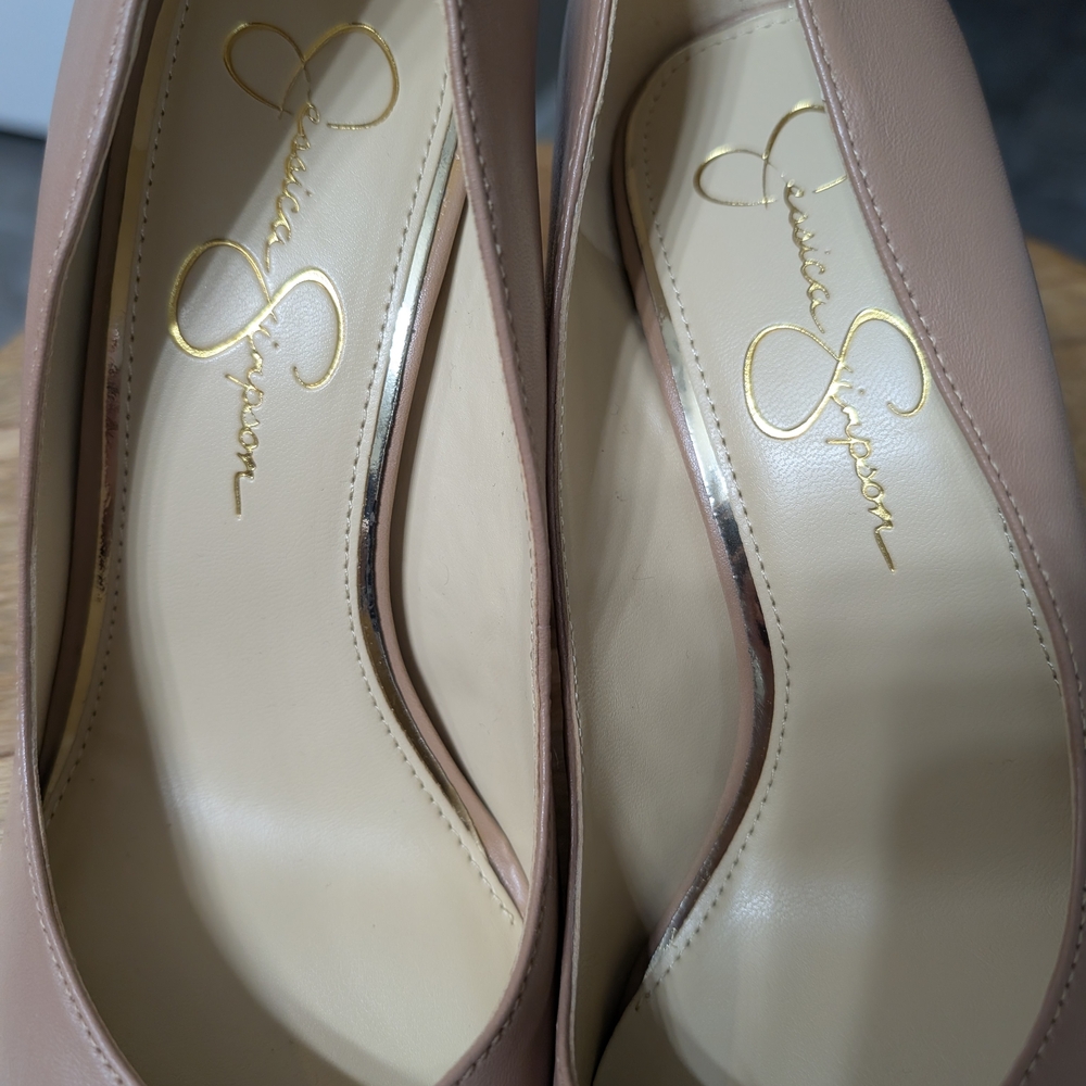 Jessica Simpson Blush Nude Pointed-Toe Stiletto Pumps - Picture 3 of 6